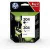 Image de HP Pack de 2 cartouches authentiques d'encre noire/trois couleurs 304