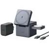 Image de Station de charge magnétique sans fil Anker 3-en-1 15 W avec MagSafe, gris