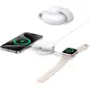 Image de Station de recharge sans fil Anker MagGo 3 en 1 compatible avec MagSafe Qi2 15W blanc