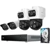 Image de Système de sécurité Eufy S4 avec caméra IP NVR, zoom optique 4K, vision nocturne, utilisation intérieure et extérieure, IP67