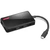 Image de Station d'accueil Lenovo GX91M73945 USB Type-C 4K Ultra HD 3x USB-A 1x HDMI Noir