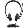 Image de Auriculaires Lenovo 4XD1P83425 filaires USB-A avec réduction de bruit et microphone noir