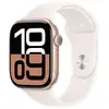Image de Apple Watch Series 10 GPS 46mm OLED Aluminium Or Rose Bracelet Rose Rubor S/M Étanche IP6X Pulsomètre SpO2 Suivi Sommeil