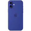 Image de Coque Apple en silicone bleu outremer avec MagSafe pour iPhone 16 Plus