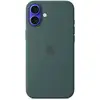 Image de Coque Apple Lake Green en silicone avec MagSafe pour iPhone 16 Plus