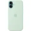Image de Coque en silicone MagSafe Apple MDGU4ZM/A pour iPhone 16 Plus, Aqua Microfibre