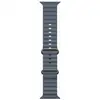 Image de Bracelet Apple Ocean Anchor Blue finition titane compatible Watch 44-49mm