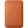 Image de Porte-cartes Apple FineWoven MagSafe Orange Microtwill iPhone Compatible
