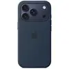 Image de Coque silicone MagSafe Apple Midnight pour iPhone 17 Pro 6,3" Microfibre/Silicone/45% recyclé/Bleu foncé