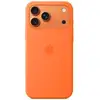Image de Coque silicone MagSafe Orange pour iPhone 17 Pro Max (microfibre, 45 % silicone recyclé)