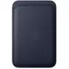 Image de Porte-cartes Apple FineWoven avec MagSafe Bleu Marine pour iPhone