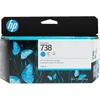 Image de Cartouche d'encre cyan HP DesignJet 738 130 ml d'origine T850 T950, pack individuel