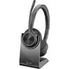 Image de Casque Bluetooth Poly Voyager 4320-M avec station de charge certifiée pour Microsoft Teams, noir