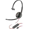 Image de Casque monaural USB-C Poly Blackwire 3210 + adaptateur USB-C/A