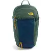 Image de Sac à dos The North Face Basin 24L NextVent avec abri pluie intégré et compatible hydratation, Vert/bleu marine