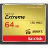 Image de Carte CompactFlash SanDisk Extreme 64 Go, vitesse de transfert de 120 Mo/s, vitesse d'écriture de 85 Mo/s, noire