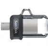 Image de SanDisk Ultra Dual m3.0 lecteur USB flash 32 Go USB Type-A / Micro-USB 3.2 Gen 1 (3.1 Gen 1) Noir, Argent, Transparent