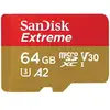 Image de Carte mémoire SanDisk Extreme 64GB MicroSDXC UHS-I 170MB/s 80MB/s V30 A2