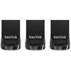 Image de Clé USB SanDisk Ultra Fit 32 Go USB 3.2 Gen 1 Pack de 3 Noire