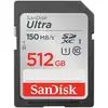 Image de Carte mémoire Sandisk Ultra SDSDUNC-512G-GN6IN SDXC 512GB UHS-I 150MB/s U1 Résistante
