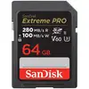 Image de Carte SanDisk Extreme PRO SDSDXEP-064G-GN4IN 64 Go UHS-II 280 Mo/s V60 noire