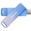 Image de Clé USB Sandisk Creator Phone Drive 256 Go USB-C Lightning bleu lilas