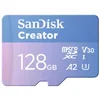 Image de Carte microSD Sandisk Creator SDSQXAA-128G-GN6MS 128GB UHS-I U3 V30 adaptateur SD