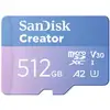 Image de Carte mémoire MicroSDXC 512GB UHS-I Classe 10 Vitesse 190MB/s 130MB/s Adaptateur miniSD Bleu