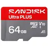 Image de Carte microSDXC SanDisk Ultra PLUS 64 GB UHS-I 150 Mo/s Classe 10 U1 V10