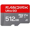 Image de Carte mémoire SanDisk Ultra GO 512GB microSDXC UHS-I 190MB/s V10 Gris Rouge