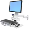 Image de Ergotron Combo Arm 200 Support Panneau Blanc 8,2kg 61cm 75x75mm/100x100mm