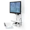 Image de Soporte monitor pared Ergotron 61-080-062 blanco 15 kg VESA 24" gestión cables