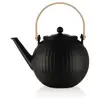 Image de Théière Bodum Douro Presse Porcelaine Noire 1,5 L Filtre Inox