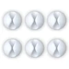 Image de Organiseur de câbles Bluelounge Cabledrop Pack 6 Blanc