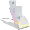 Image de Chargeur double Afterglow Wave PDP 052-022-WH blanc PS5 éclairage RGB