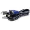 Image de Câble KVM TRENDnet TK-CU06 1,8 m USB 1.1 Type A VGA/SVGA Noir