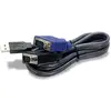 Image de Câble KVM TRENDnet TK-CU10 USB VGA 3,05 m Noir