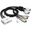 Image de Commutateur KVM TRENDnet TK-214i 2 ports DVI USB Audio avec câble 1,45 m