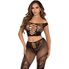 Image de Crop Top Épaules Dénudées et Legging