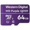 Image de Carte MicroSDXC Western Digital WD Purple SC QD101 64 Go Classe 10 U1 Vitesse élevée