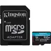 Image de Kingston Canvas Go! Plus MicroSDXC 512 Go UHS-I U3 V30 Classe 10 + Adaptateur SD