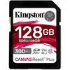 Image de Kingston Technology Canvas React Plus 128 Go SD UHS-II Classe 10 Noir