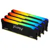 Image de Mémoire RAM Kingston FURY Beast RGB 128Go 4x32Go DDR4 3600MHz CL18 Noir