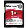 Image de Carte SD Kingston Canvas React Plus 1 To UHS-II 280 Mo/s 150 Mo/s V60 Noir
