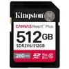 Image de Carte mémoire Kingston Canvas React Plus 512GB SDXC UHS-II 280MB/s V60