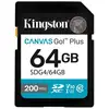 Image de Carte Mémoire Kingston Canvas Go! Plus 64GB SDXC UHS-I U3 V30 200MB/s