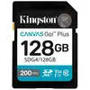 Image de Carte SD Kingston Canvas Go Plus 128 Go SDXC UHS-I U3 V30 200 Mo/s Noir