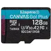 Image de Kingston 128Go microSDXC Canvas Go Plus Gen4 200R A2 U3 Paquet unique sans ADP