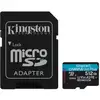 Image de Carte microSD Kingston Canvas Go Plus Gen4 512 Go 200 Mo/s A2 U3 V30 + adaptateur