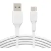 Image de Câble de charge Belkin Boost USB-C vers USB-A 15 cm Blanc